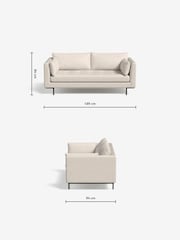 MADE.COM Pax Boucle Off White Harlow 2 Seater Sofa - Image 3 of 4