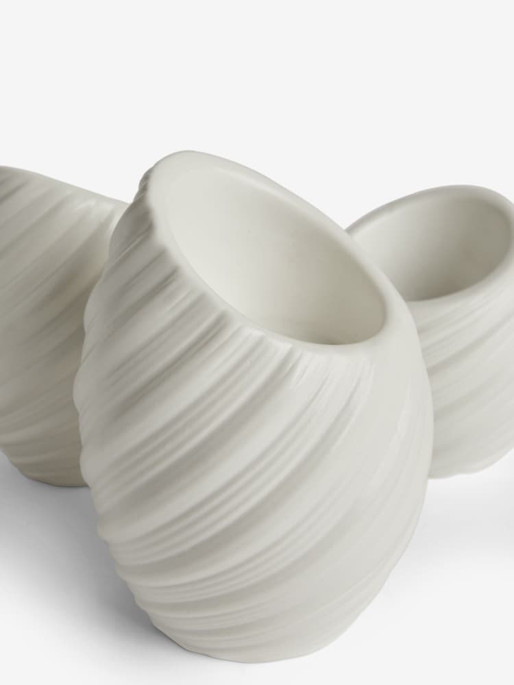 Set of 3 Pleat Tea Light Candle Holders - Image 5 of 5 Set of 3 Pleat Tea Light Candle Holders - Image 5 of 5