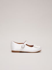 Phase Eight Cream Satin Bow Front Shoes - Image 1 of 6