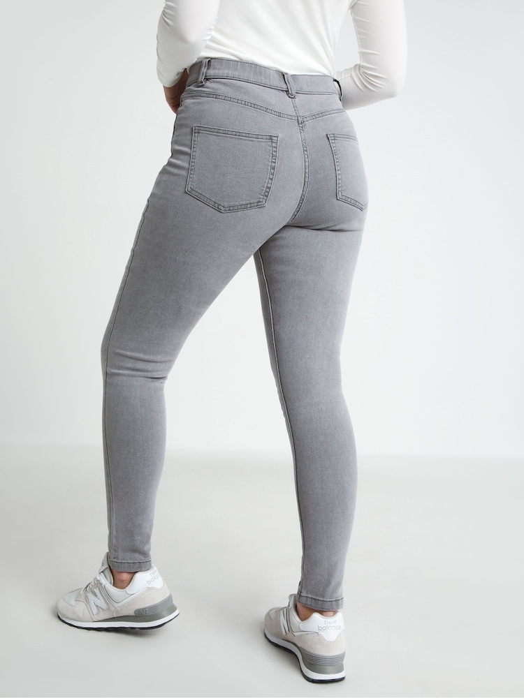 Simply Be Grey 24/7 Blue Skinny Jeans - Image 2 of 5