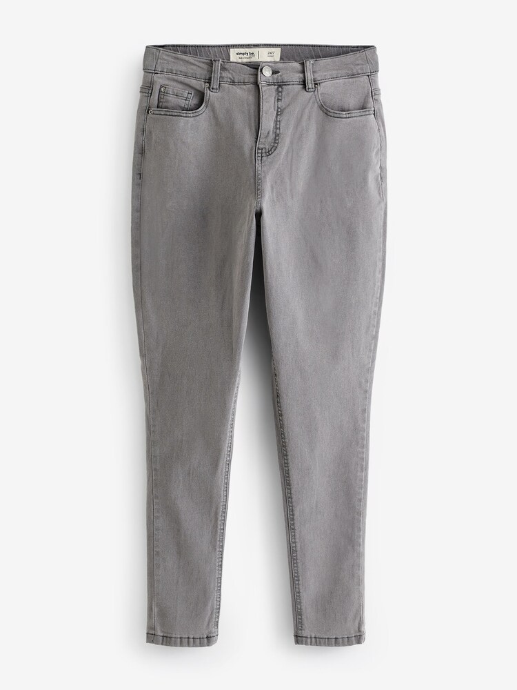 Simply Be Grey 24/7 Blue Skinny Jeans - Image 5 of 5 Simply Be Grey 24/7 Blue Skinny Jeans - Image 5 of 5
