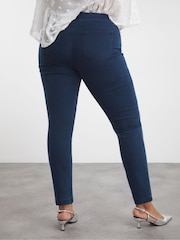 Simply Be Dark Indigo Blue Bella Slim Leg Jeggings - Image 2 of 5