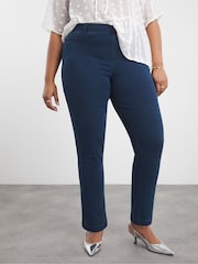 Simply Be Dark Indigo Blue Bella Slim Leg Jeggings - Image 4 of 5