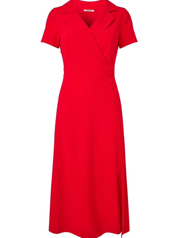 Joe Browns Red Collared Vintage Midi Dress - Image 7 of 7