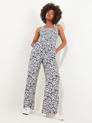 Joe Browns Grey Monochrome Floral Jersey Jumpsuit - Image 1 of 5