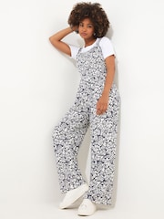 Joe Browns Grey Monochrome Floral Jersey Jumpsuit - Image 3 of 5