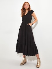 Joe Browns Black Colourblock Boho Maxi Dress - Image 1 of 5