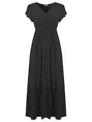 Joe Browns Black Colourblock Boho Maxi Dress - Image 5 of 5