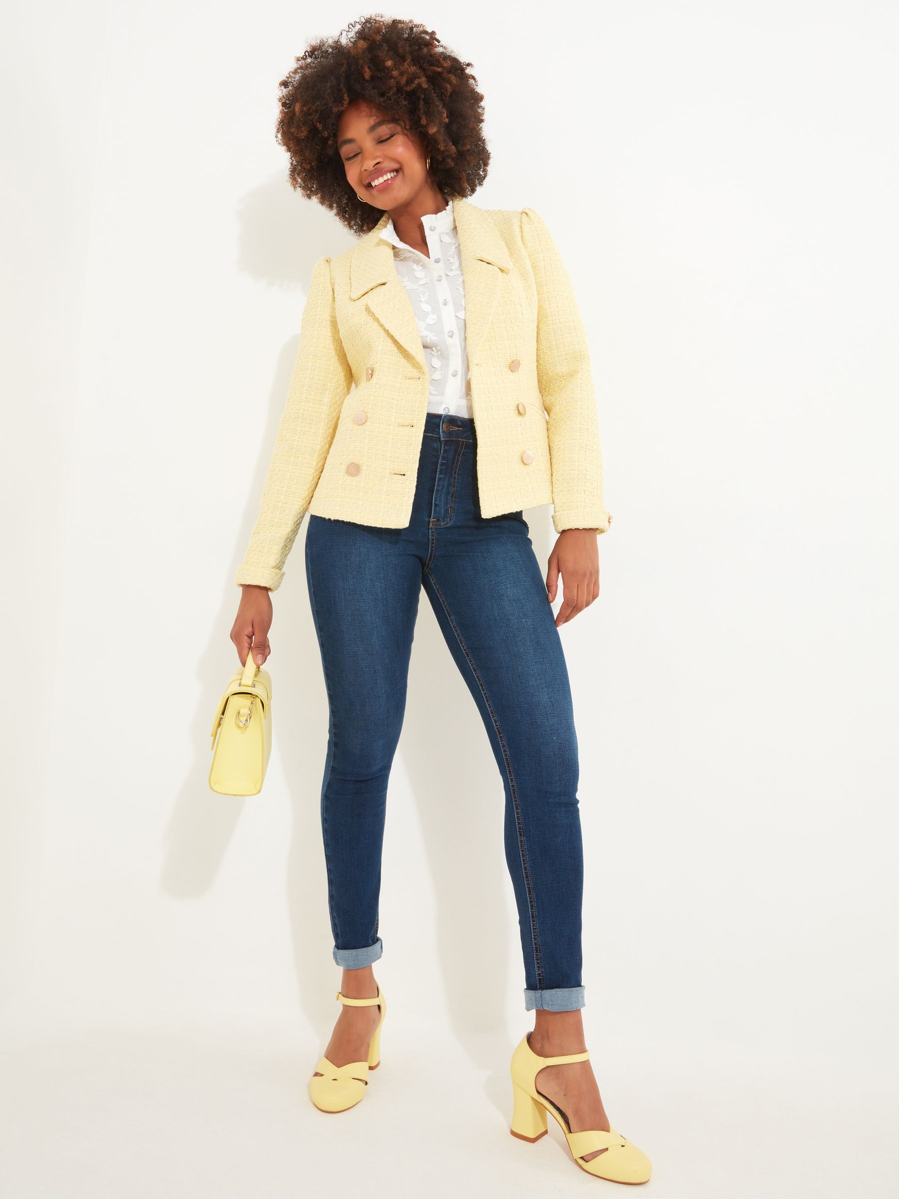 Next yellow blazer hot sale
