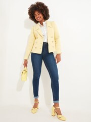 Joe Browns Yellow Retro Cropped Blazer - Image 7 of 8