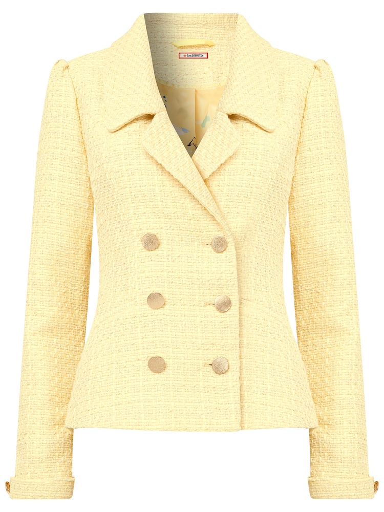 Joe Browns Yellow Retro Cropped Blazer - Image 8 of 8