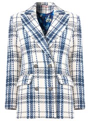 Joe Browns Cream Oversized Check Blazer - Image 5 of 5