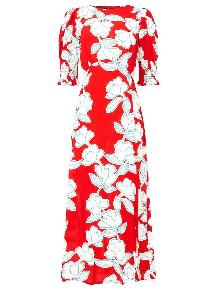 Joe Browns Red Oversized Floral Midi Dress - Image 7 of 7 Joe Browns Red Oversized Floral Midi Dress - Image 7 of 7