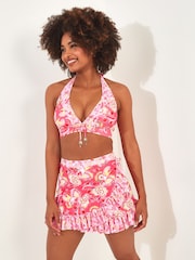 Joe Browns Pink Paisley Frilly Swim Skirt - Image 3 of 4