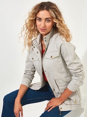 Joe Browns Natural Boutique Vintage Embroidered Festival Utility Jacket - Image 4 of 8