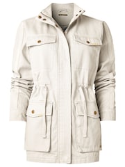 Joe Browns Natural Boutique Vintage Embroidered Festival Utility Jacket - Image 7 of 8