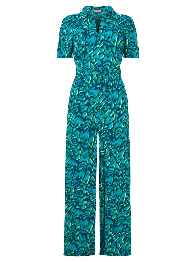 Joe Browns Dark Blue Petite Abstract Butterfly Wide Leg Dresses - Image 4 of 4