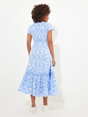 Joe Browns Blue Petite Boho Floral Midi Dress - Image 2 of 4