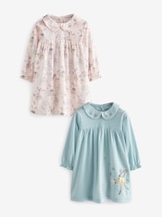 Blue/White Mouse Nighties 2 Pack (2-12yrs) - Image 3 of 9