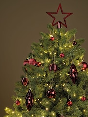 Decoris Red 67 Piece Shatterproof Christmas Tree Decorations and Baubles - Image 1 of 3
