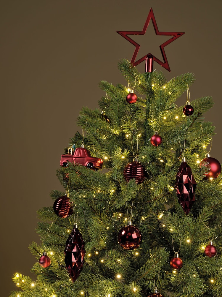Decoris Red 67 Piece Shatterproof Christmas Tree Decorations and Baubles - Image 1 of 3