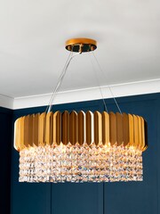 Visconte by BHS Polished Brass Pagani Ceiling Light - Image 1 of 4