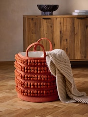 Pumpkin Orange Bobble Storage Basket - Image 1 of 3