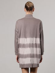 Religion Natural Tie Dye Bliss 100% Cotton Jersey Tunic with Zip Funnel Neck - Image 5 of 8