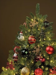 Decoris Red/Green Decoris 25 Piece Shatterproof Christmas Baubles - Image 1 of 3