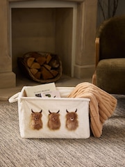 Cream Hamish Fold Flat Storage Basket - Image 1 of 4