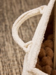 Cream Hamish Fold Flat Storage Basket - Image 3 of 4