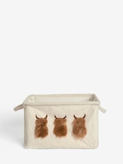 Cream Hamish Fold Flat Storage Basket - Image 4 of 4