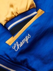 Superdry Blue Luxe Varsity Jacket - Image 5 of 6