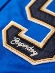 Superdry Blue Luxe Varsity Jacket - Image 6 of 6