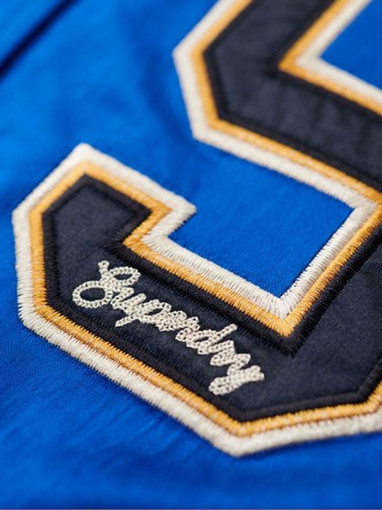 Superdry Blue Luxe Varsity Jacket - Image 6 of 6
