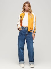 Superdry Orange Suikajan Embroidered Bomber Jacket - Image 3 of 6
