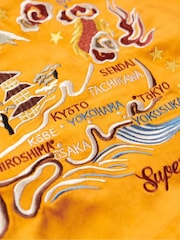 Superdry Orange Suikajan Embroidered Bomber Jacket - Image 6 of 6