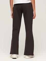 Superdry Brown Neon Vintage Logo Low Rise Flare Joggers - Image 3 of 4