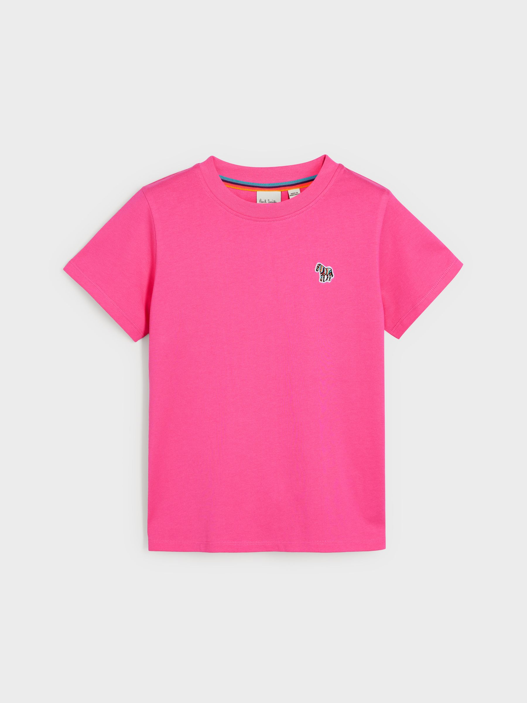 Buy Paul Smith Junior Girls Pink Signature 100% Cotton T