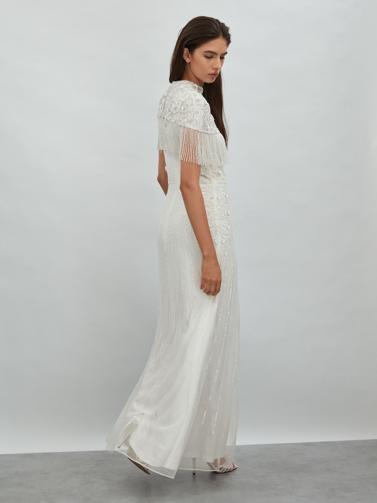 Raishma Embellished Removable Bolero Maxi Dress - Image 5 of 6