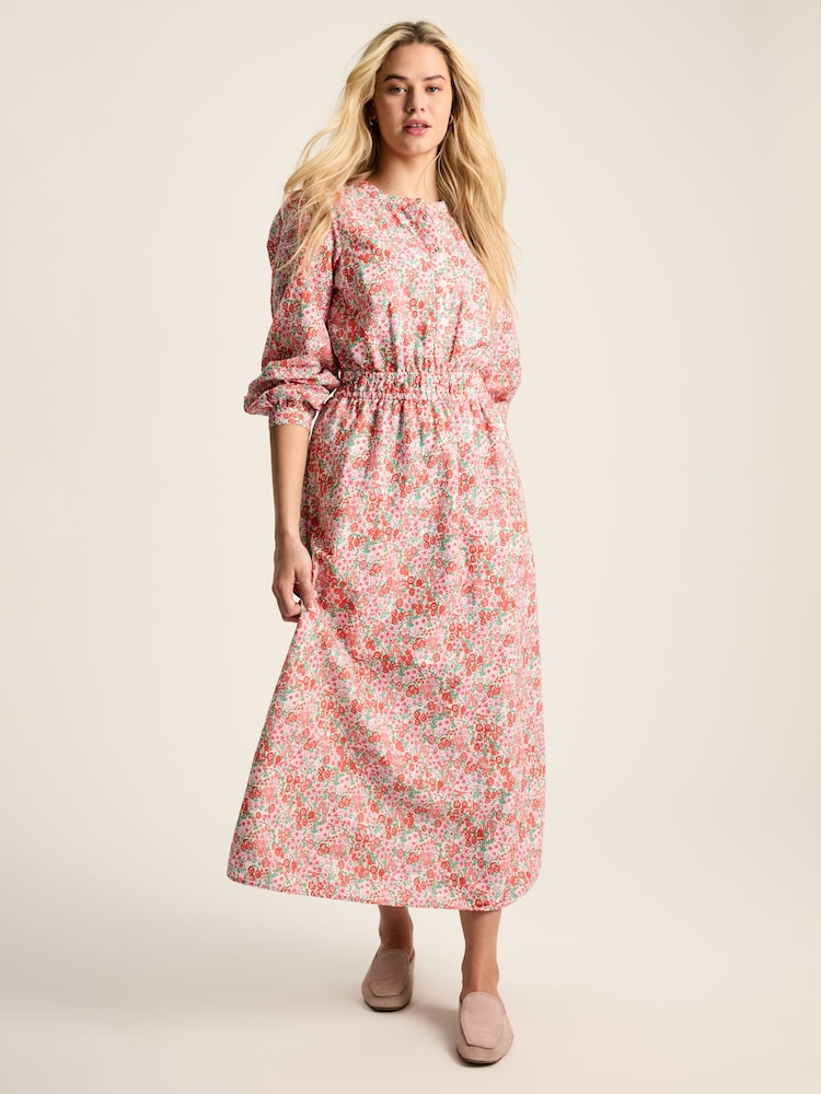 Joules Cassie Pink Broderie Maxi Dress - Image 1 of 7 Joules Cassie Pink Broderie Maxi Dress - Image 1 of 7