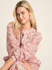 Joules Cassie Pink Broderie Maxi Dress - Image 6 of 7