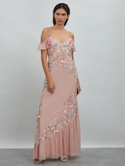 Raishma Embellished Floral Maxi Dress - Image 1 of 5