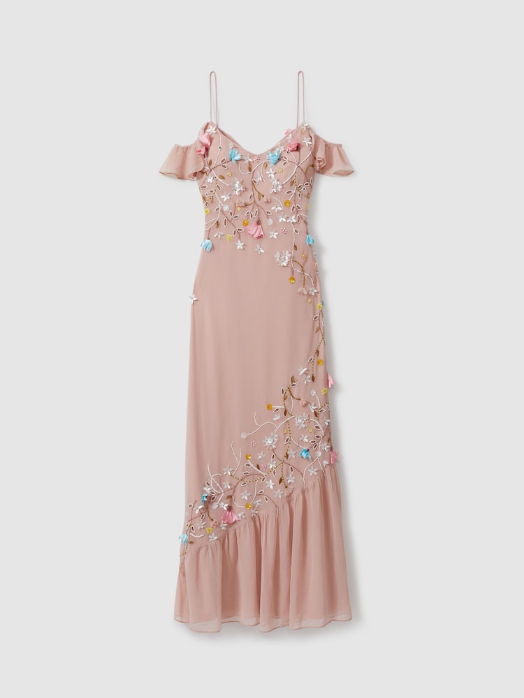 Raishma Embellished Floral Maxi Dress - Image 2 of 5