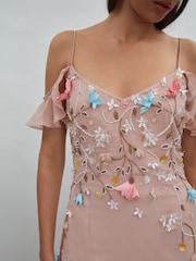 Raishma Embellished Floral Maxi Dress - Image 3 of 5