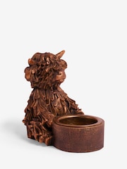 Bronze Hamish The Highland Cow Tea Light Candle Holder - Image 5 of 6