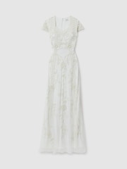 Raishma Floral Beaded Maxi Dress - Image 2 of 5
