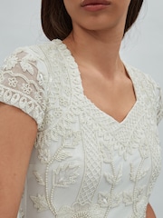 Raishma Floral Beaded Maxi Dress - Image 3 of 5