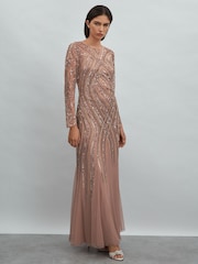 Raishma Embellished Tulle Maxi Dress - Image 1 of 5
