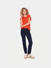Saint Tropez Orange Adelia Short Batwing Sleeve T-Shirt - Image 3 of 5